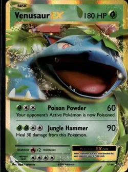 Venusaur EX Ultra Rare XY - Evolutions 1/108 Grass Holo Pokemon Card - Image 1