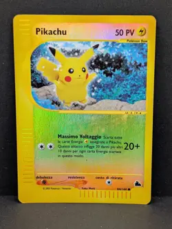 Pikachu 84/144 Skyridge Reverse Holo Rare Pokemon TCG Nintendo ITALIAN MP+ - Image 1
