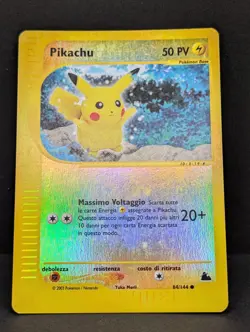 Pikachu 84/144 Skyridge Reverse Holo Rare Pokemon TCG Nintendo ITALIAN MP+ - Image 3