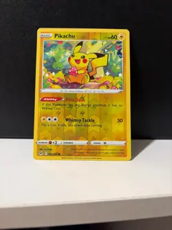 Pikachu 052/196 Swsh11: Lost Origin Reverse Holo Near MINT Condition - Image 1