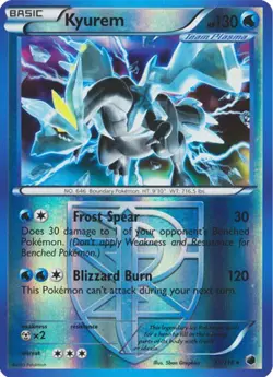 Slightly Played, English - 1 x Pokemon Kyurem - 31/116 - Holo Rare - Reverse Hol - Image 1