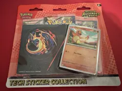 Pokemon Mega Evolution ASCENDED HEROES Tech Sticker Collection Charmander 3-pack - Image 2