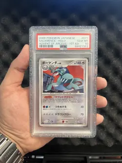 Pokemon Salamence Advent of Arceus Holo Rare 1st Ed PSA 10 Japanese 071/090 - Image 1