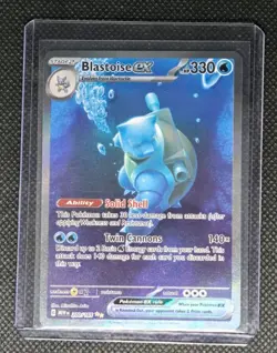 Pokemon BLASTOISE EX 200/165 Sv: Scarlet & Violet 151 Holo - Image 1