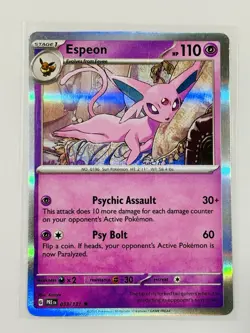 Pokemon TCG Espeon Master Ball Pattern 033/131 Prismatic Evolutions Holo - Image 1