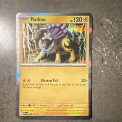 Pokemon Raikou 048/132 Pokemon TCG Me01: Mega Evolution Holo Rare 120HP - Image 1