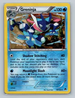 Pokemon XY - BREAKpoint #40/122 Greninja Cracked Ice Holo - Image 1