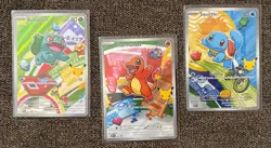 Pokemon TCG First Partner Illustration Collection Series 1 Kanto GEN 1 Starters - Image 1