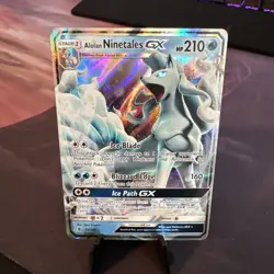 Alolan Ninetales GX (22/145) SM: Guardians Rising Holo - Ultra Rare Pokemon LP - Image 1