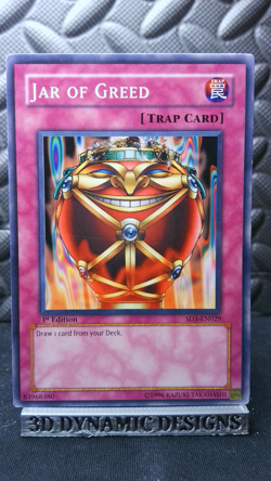 | Yugioh Jar of Greed SD3-EN029 1st Common Structure Deck Blaze LP 🔥 | - Image 1