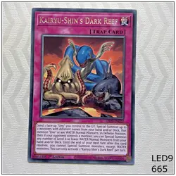 Kairyu-Shin's Dark Reef - LED9-EN022 - Rare 1st Edition Yugioh - Image 1