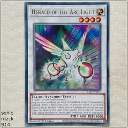 Herald of the Arc Light - JUSH-EN051 - Rare 1st Edition Yugioh - Image 1
