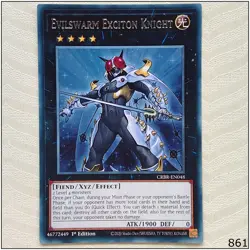 Evilswarm Exciton Knight - CRBR-EN048 - Rare 1st Edition Yugioh - Image 1