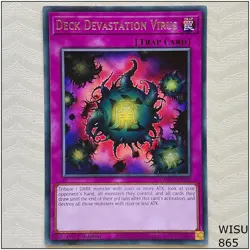 Deck Devastation Virus - WISU-EN058 - Rare 1st Edition Yugioh - Image 1