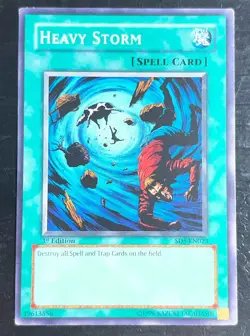 3x Heavy Storm SD5-EN023 Structure Deck: Warrior's Triumph 1st Ed LP Playset - Image 3