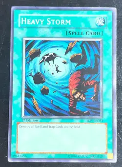 3x Heavy Storm SD5-EN023 Structure Deck: Warrior's Triumph 1st Ed LP Playset - Image 4
