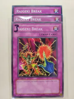 3x Raigeki Break YS11-EN037 Common 1st Edition LP - Image 1