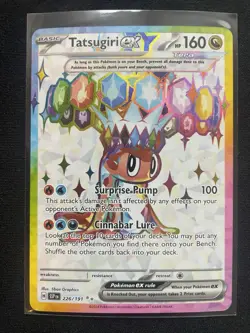 Pokemon Tatsugiri ex 226/191 Sv08: Surging Sparks Ultra Rare Holo Card - Image 1
