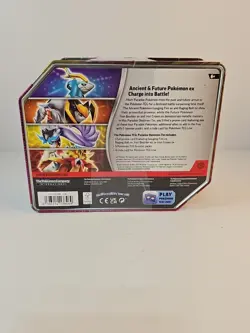 Pokemon Iron Boulder ex Tin Trading Card Games Paradox Destinies New Sealed - Image 2
