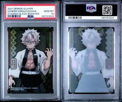 2021 CARDDASS DEMON SLAYER: STAINED GLASS CARDS | SANEMI SHINAZUGAWA PSA 10 - Image 1