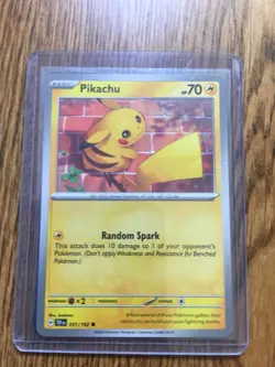 Lot Of 2 PIKACHU 051/162 POKEMON CARD TEMPORAL FORCES TCG Trading Card Game - Image 1