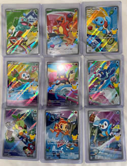 Pokemon 2026 First Partner Illustration Collection Series 1 - Promo Set -9 Cards - Image 1