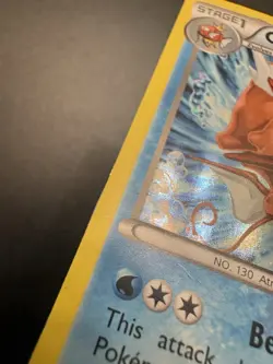 2016 Gyarados XY109 Black Star Promo Pokemon Card Cosmo Holo Rare Shiny - DMG - Image 5