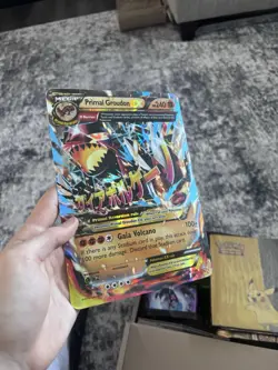 Mega Primal Groudon EX Omega 86/160 Holo Ultra Rare XY Primal Clash Pokemon Card - Image 1