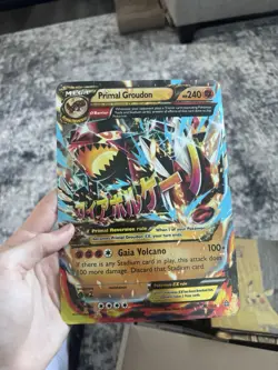 Mega Primal Groudon EX Omega 86/160 Holo Ultra Rare XY Primal Clash Pokemon Card - Image 2