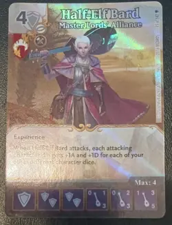 Dice Masters - Half-Elf Bard - Master Lords' Alliance - foil event prize card - Image 1