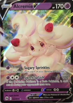 Alcremie V 022/073 Prize Pack Series Cards Holo - Image 1