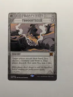 Thoughtseize Outlaws of Thunder Junction: Breaking News Regular MtG OTJ - Image 1