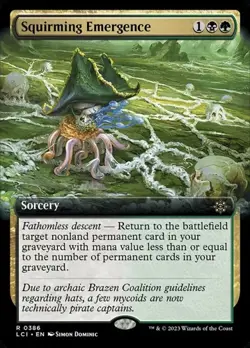 Squirming Emergence - Foil Extended Art LCI NM MTG - Image 1