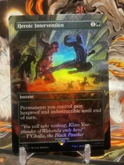 MTG | Heroic Intervention [Secret Lair Black Panther] - ✨FOIL✨ - Image 1