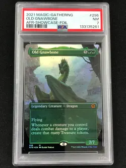 MTG 2021 Old Gnawbone 296 Showcase Foil PSA 7 - Image 1