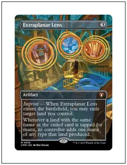 1x Extraplanar Lens, Borderless Art, Commander Masters, Magic MTG NM - Image 1