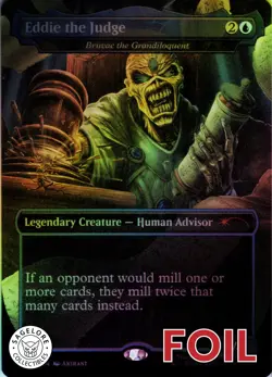 Eddie the Judge - Secret Lair Iron Maiden - 2181 - NM Foil - Image 1