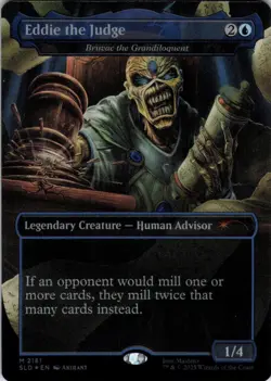 Eddie the Judge - Secret Lair Iron Maiden - 2181 - NM Foil - Image 2