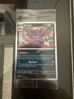 Pokemon Gengar Gamestop Exclusive Stamped Promo Perfect Order Sealed - Image 1