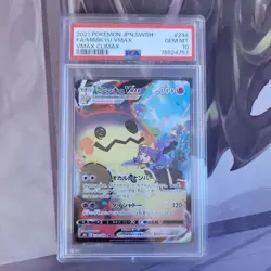 2021 POKEMON JPN SWORD & SHIELD VMAX CLIMAX #234 FULL ART/MIMIKYU VMAX PSA 10 - Image 1
