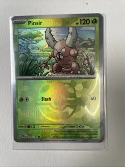 Pokemon TCG Pinsir Prismatic Evolutions 003/131 Master Ball Reverse Holo Card - Image 1