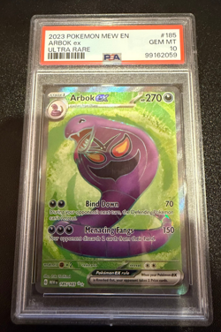 2023 Arbok ex 185/165 Holo Full Art Ultra Rare - Pokemon 151 Scarlet PSA 10 - Image 1