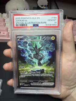 Pokemon Zekrom EX 166/086 PSA 10 Black Bolt Holo Special Illustration SIR - Image 1