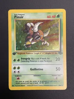 1st Edition Pokemon TCG Pinsir Jungle 9/64 Holo 1999-2000 Holo - Image 1