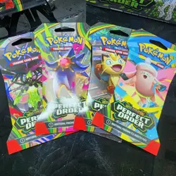 Pokemon TCG Mega Evolution Perfect Order ETB Booster Bundle Blister Lot Bundle - Image 2