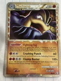 Pokemon TCG Machamp Prime Holo Ultra Rare Triumphant 95/102 Stage 2 HP150 - Image 1