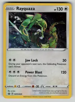 Rayquaza SWSH029 Holo Promo Sword & Shield Promo Pokemon NM - Image 1