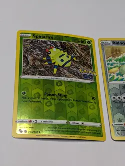 2x LOT - Pokemon GO Peelable Ditto Set - Bidoof + Spinarak 2022 006 + 013 - Image 4
