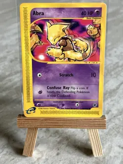 Pokemon TCG Abra 093/165 Expedition Base Set Regular (English) - NM(-) - Image 1