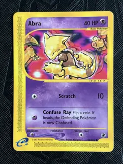 Pokemon TCG Abra 093/165 Expedition Base Set Regular (English) - NM(-) - Image 3